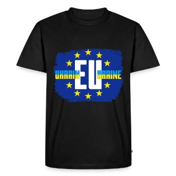 Ukraine - T-shirt Premium bio Homme - noir - Devant - Nico (187cm)