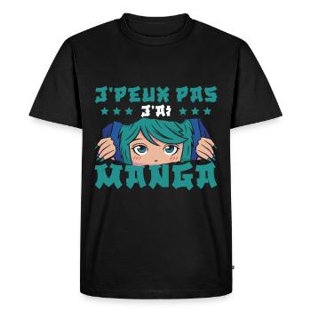 J'Ai Manga - T-shirt Premium bio Homme - noir - Devant - Nico (187cm)