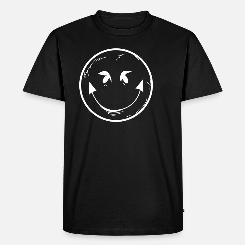 Devil emoticon icon gift - Men's Premium Organic T-Shirt - black