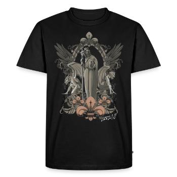 Anges mystiques et démons / petit10 - T-shirt Premium bio Homme - noir - Devant - Nico (187cm)
