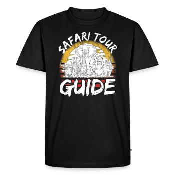 Safari Tour Guide Costume Africa Zoo Tour Tour - T-shirt Premium bio Homme - noir - Devant - Nico (187cm)