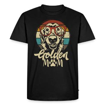 Golden Retriever Golden Mom Dogs Mama Mistress - T-shirt Premium bio Homme - noir - Devant - Nico (187cm)