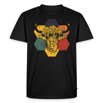 Highlands écossais Highland Bovins Highland Vache des Highlands - T-shirt Premium bio Homme - noir - Devant - Nico (187cm)