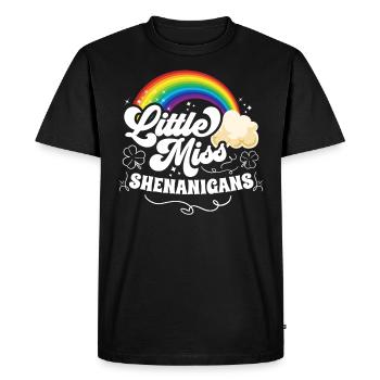 Petites manigances de la Saint-Patrick Femme - T-shirt Premium bio Homme - noir - Devant - Nico (187cm)