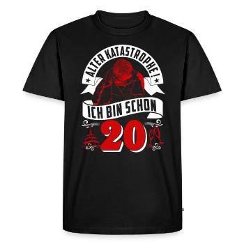 20e anniversaire mari cadeau drôle anniversaire 20 - T-shirt Premium bio Homme - noir - Devant - Nico (187cm)
