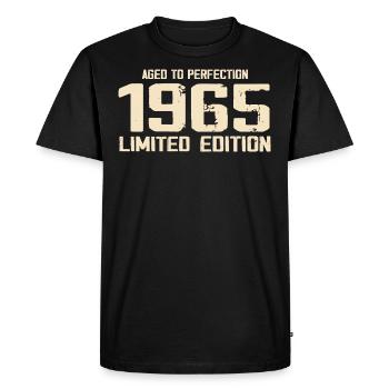 1965 Retro Style 1965 Birthday 1965 Vintage - Men's Premium Organic T-Shirt - black - Front - Nico (187cm)