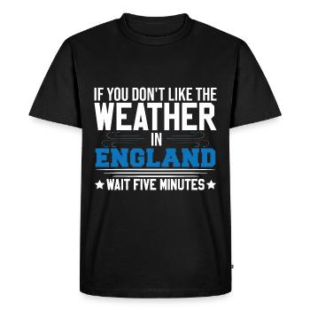Si vous n’aimez pas la météo dans la blague Englad - T-shirt Premium bio Homme - noir - Devant - Nico (187cm)