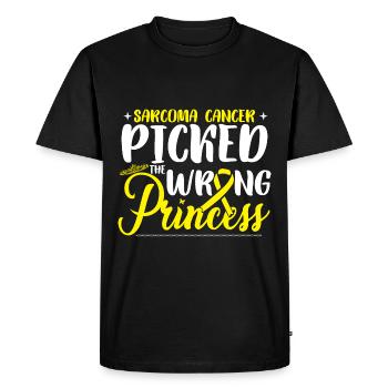 Le cancer du sarcome a choisi la mauvaise princesse - T-shirt Premium bio Homme - noir - Devant - Nico (187cm)