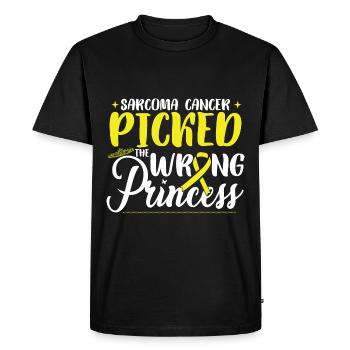 Le sarcome a choisi la mauvaise princesse - T-shirt Premium bio Homme - noir - Devant - Nico (187cm)