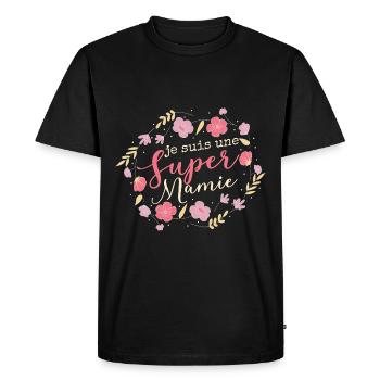Je Suis Une Mamie Humour Grand-Maman Mamé - T-shirt Premium bio Homme - noir - Devant - Nico (187cm)