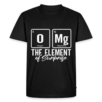 The Element Of Surprise Periodic Table - Men's Premium Organic T-Shirt - black - Front - Nico (187cm)
