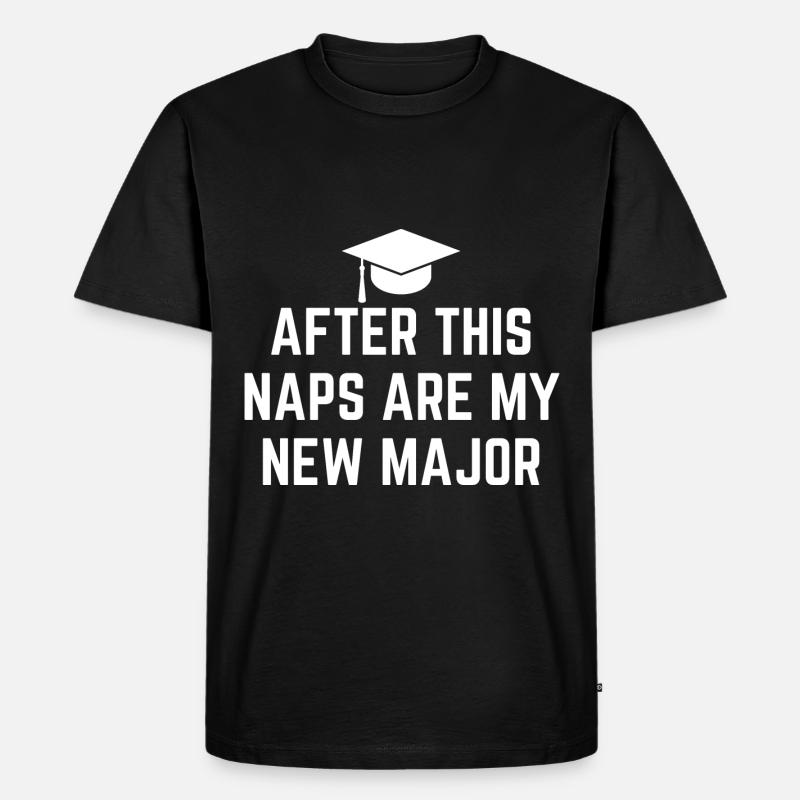 Nickerchen-Abschlussfeier Lustige Absolventen - Männer Premium Bio T-Shirt - Schwarz