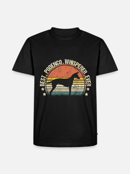 Podenco Canario Whisperer - Men's Premium Organic T-Shirt - black