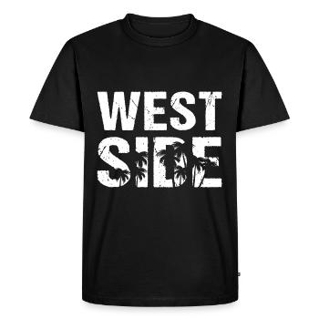 Westside Palms Californie - T-shirt Premium bio Homme - noir - Devant - Nico (187cm)