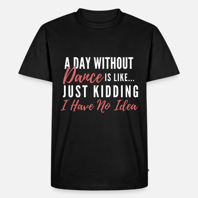 Tanzen - Männer Premium Bio T-Shirt - Schwarz