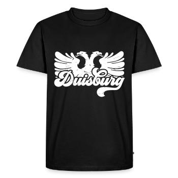 Duisburg City Industry Coal Ruhrpott - Men's Premium Organic T-Shirt - black - Front - Nico (187cm)