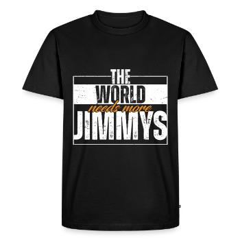 Le monde a besoin de plus de Jimmys - T-shirt Premium bio Homme - noir - Devant - Nico (187cm)