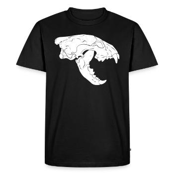 Wolverine Skull - Men's Premium Organic T-Shirt - black - Front - Nico (187cm)