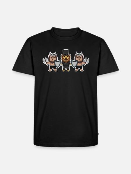 Groom Security Viking Lions - Men's Premium Organic T-Shirt - black