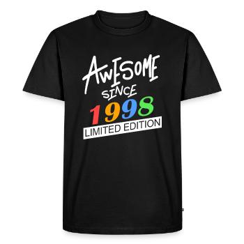1998 - Men's Premium Organic T-Shirt - black - Front - Nico (187cm)