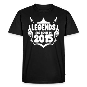 2015 - millésime 2015 - année de construction 2015 cadeau - T-shirt Premium bio Homme - noir - Devant - Nico (187cm)