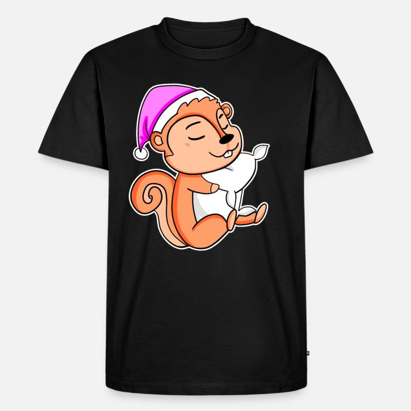 Eichhörnchen - Männer Premium Bio T-Shirt - Schwarz