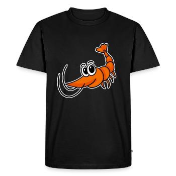 Crevettes - T-shirt Premium bio Homme - noir - Devant - Nico (187cm)
