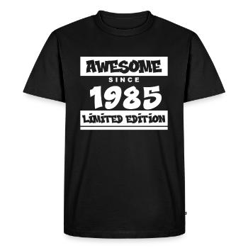 1985 - Né en 1985 - Fantastique depuis 1985 - T-shirt Premium bio Homme - noir - Devant - Nico (187cm)