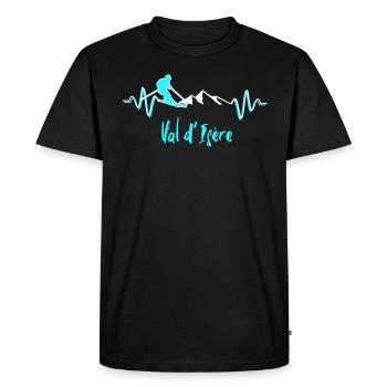 Skiing Val d'Isère - Val d isere - Men's Premium Organic T-Shirt - black - Front - Nico (187cm)