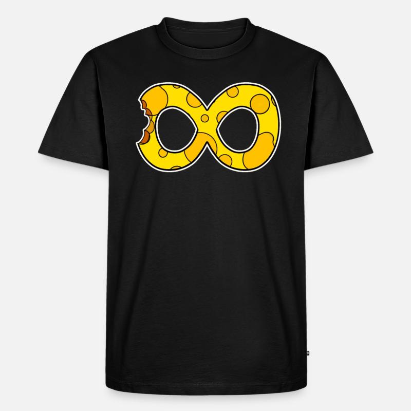 Käse Unendlich Smbol - Männer Premium Bio T-Shirt - Schwarz