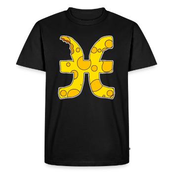 Signe du zodiaque Poissons Symbole Poissons - T-shirt Premium bio Homme - noir - Devant - Nico (187cm)