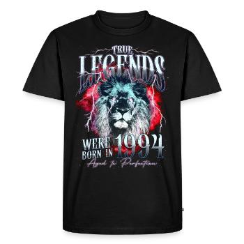 Legends were born in 1994 - Men's Premium Organic T-Shirt - black - Front - Nico (187cm)