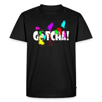 Paintballer Gift Paintball Team Paintball - Men's Premium Organic T-Shirt - black - Front - Nico (187cm)