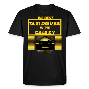 Chauffeur de taxi idée cadeau de chauffeur de taxi - T-shirt Premium bio Homme - noir - Devant - Nico (187cm)