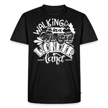 Winter Wonderland - T-shirt Premium bio Homme - noir - Devant - Nico (187cm)