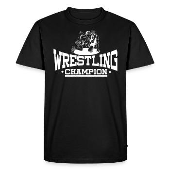 Wrestling Lutter Ringer Ringer cadeau - T-shirt Premium bio Homme - noir - Devant - Nico (187cm)