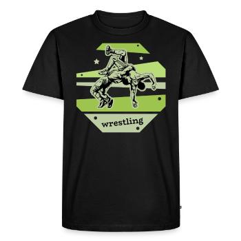 Wrestling Lutter Ringer Ringer cadeau - T-shirt Premium bio Homme - noir - Devant - Nico (187cm)