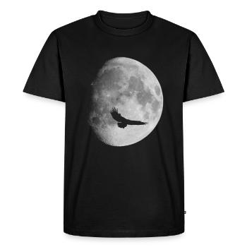 Lune lune de sang Aigle Astro - T-shirt Premium bio Homme - noir - Devant - Nico (187cm)