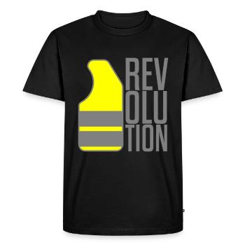 Révolution France gilets jaunes gilets jaunes 1789 - T-shirt Premium bio Homme - noir - Devant - Nico (187cm)