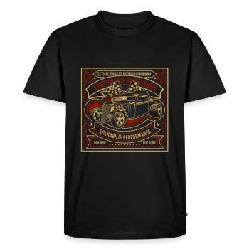 Customized Classic Car - Men's Premium Organic T-Shirt - black - Front - Nico (187cm)