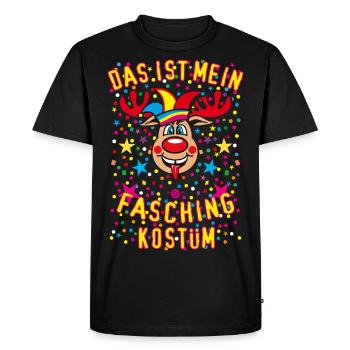 38 Hirsch Rudolph Das ist mein Fasching Kostüm - Männer Premium Bio T-Shirt - Schwarz - Vorne - Nico (187cm)