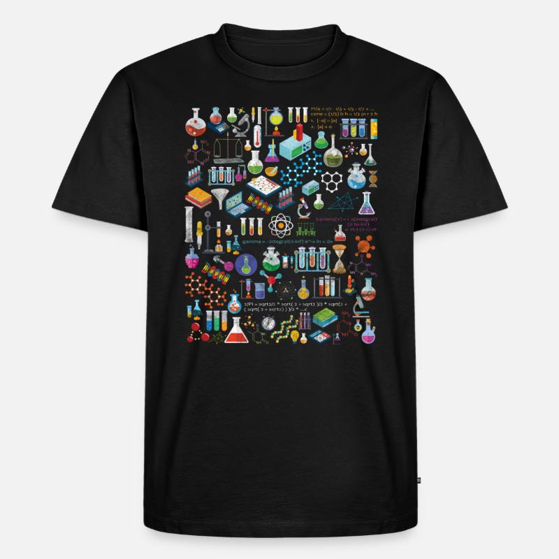 The Physics Math Chemistry - Männer Premium Bio T-Shirt - Schwarz