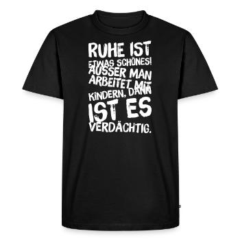 Geschenke für Erzieher Erzieherin Shirts Beruf - Männer Premium Bio T-Shirt - Schwarz - Vorne - Nico (187cm)