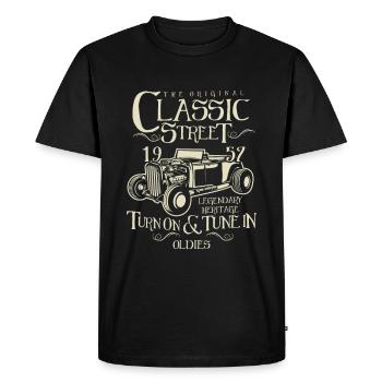 Hot Rod Classic - T-shirt Premium bio Homme - noir - Devant - Nico (187cm)