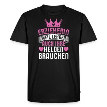 Educator Saying T-Shirts | Educator Gift Idea - Men's Premium Organic T-Shirt - black - Front - Nico (187cm)