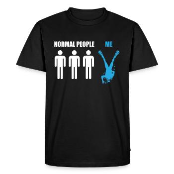 Divers T-Shirts | Diving Dive Gift Idea - Men's Premium Organic T-Shirt - black - Front - Nico (187cm)