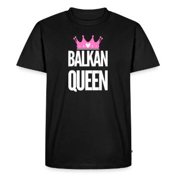 La reine des Balkans | Pays des Balkans Patrie Idée cadeau - T-shirt Premium bio Homme - noir - Devant - Nico (187cm)