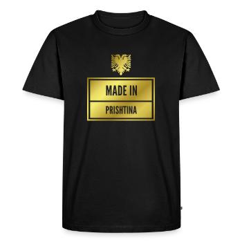 Albanais Prishtina Kosovo Albanais Albanie Cadeau - T-shirt Premium bio Homme - noir - Devant - Nico (187cm)