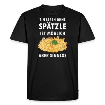 T-shirt | Schwabe Schwäbisch Idées cadeaux - T-shirt Premium bio Homme - noir - Devant - Nico (187cm)