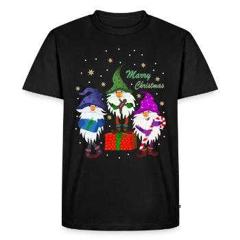 Noël gnomes gnomes gnomes noël gnomes - T-shirt Premium bio Homme - noir - Devant - Nico (187cm)